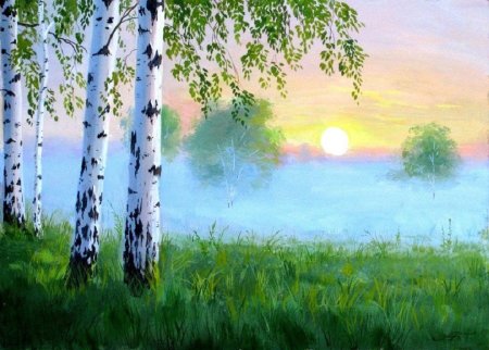 Рисунки для срисовки природа