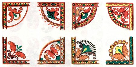 Борецкая роспись трилистник