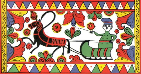 Узоры Северной Двины пермогорская роспись