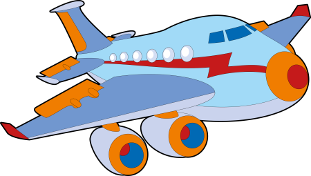 Самолет мультяшный