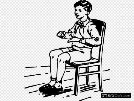 Нарисовать сидящего человека на стуле