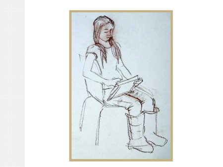 Наброски сидящей фигуры человека