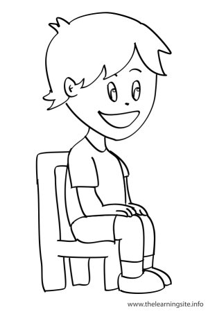 Мальчик сидит