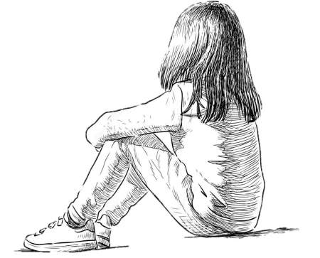 Мальчик сидит на Камне