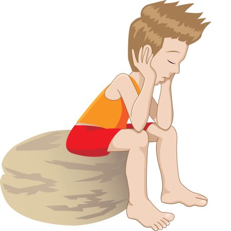 Набросок сидящего человека