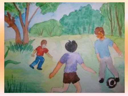 Детские рисунки друзей