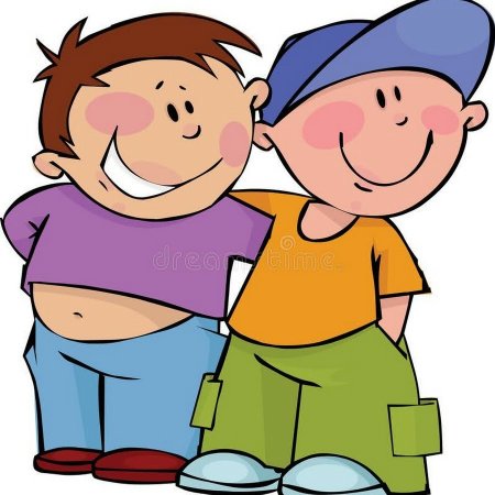 Два мультяшных друга