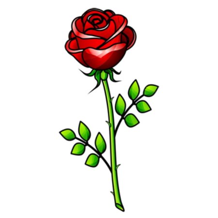Розы мультяшные