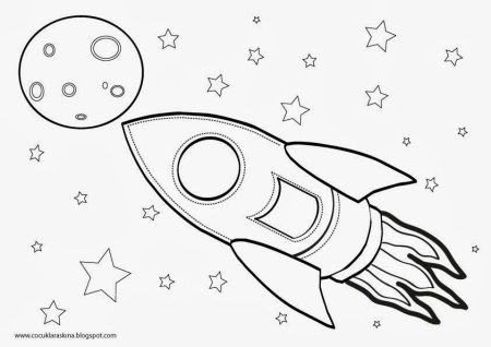 Космос раскраска для детей