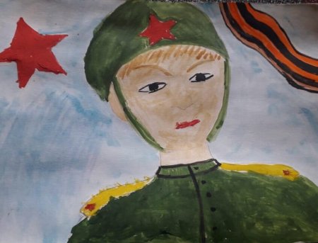 Солдат рисунок для детей