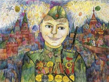 Портрет военного карандашом