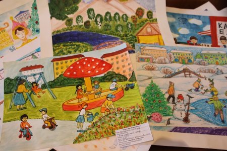 Мирные города детский рисунок