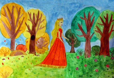 Конкурс рисунков на тему Золотая осень