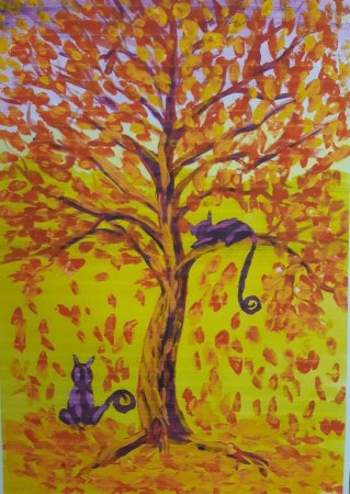 Здравствуй осень Золотая рисунок