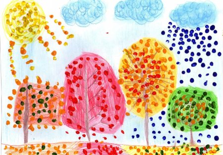 Золотая осень рисунок