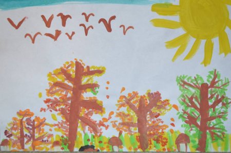 Осенние рисунки на конкурс