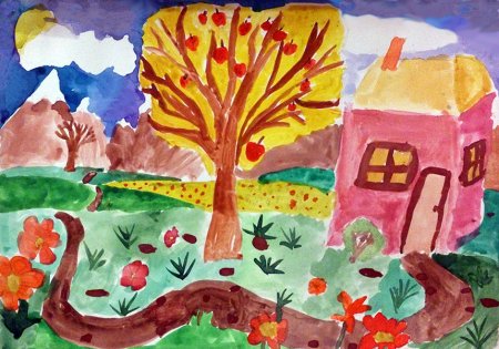 Рисунок Здравствуй осень карандашом