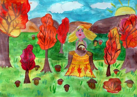 Золотая осень рисунок