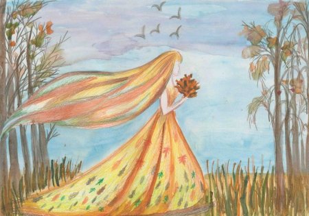 Рисование листопад