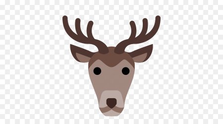 Морда оленя вектор