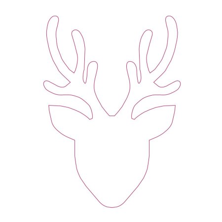 Шаблон оленя
