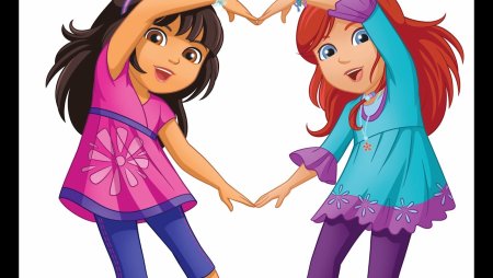 Мультяшные дети подружки