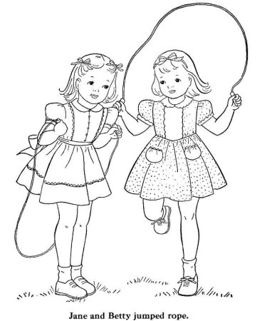 Две девочки рисунок