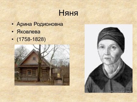 Портрет няни Пушкина Арины Родионовны