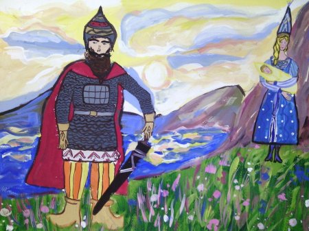 Воин защитник рисунок