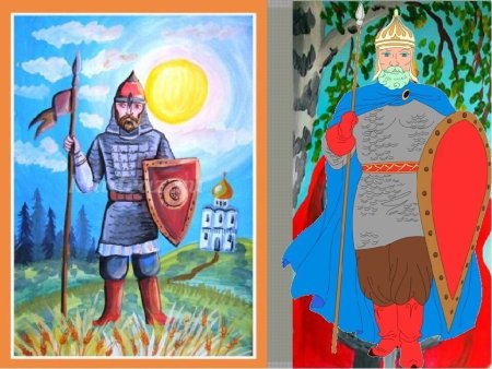 Древнерусский воин раскраска
