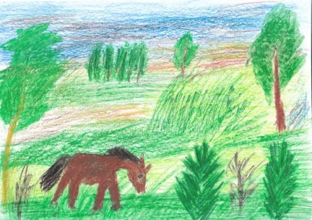 Родные просторы рисунок