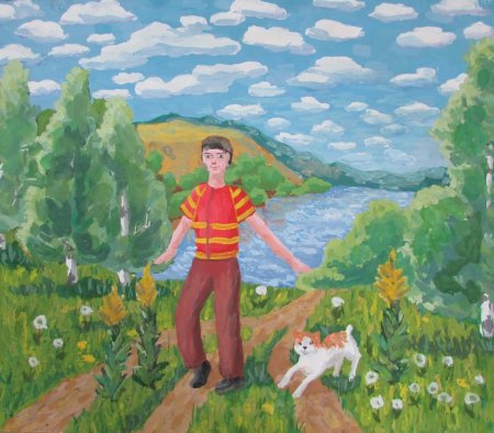 Родные просторы рисунок