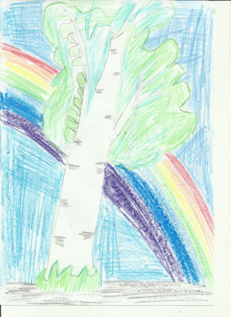 Весенний дождь детские рисунки