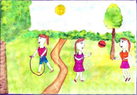 Летние рисунки карандашом