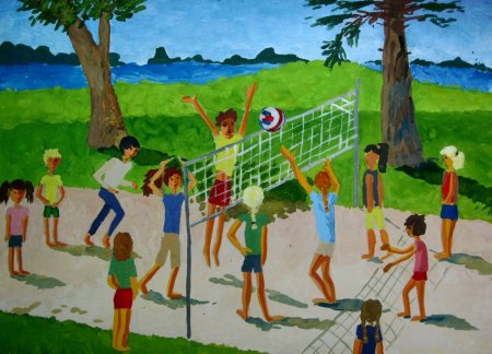 Детские рисунки про спорт