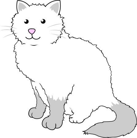 Кошка для рисования для детей