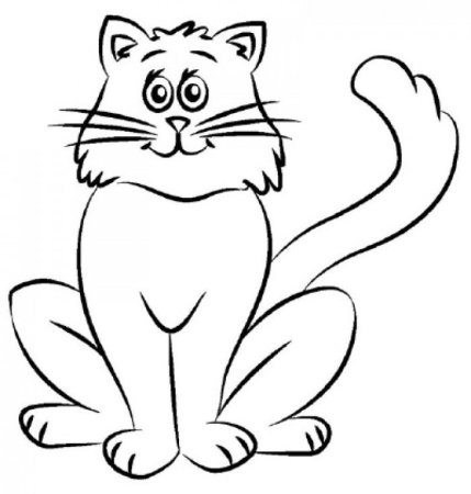 Рисунок кота карандашом для детей