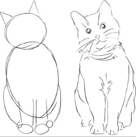 Кот для рисования