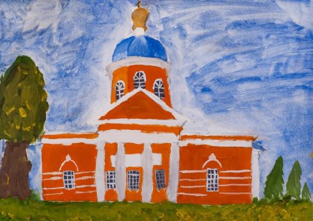 Храм Коренная пустынь рисунки