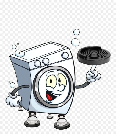 Стиральная машинка мультяшная