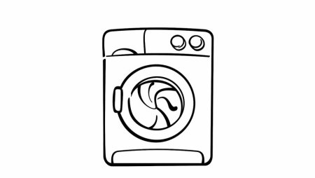 Рисование стиральная машина