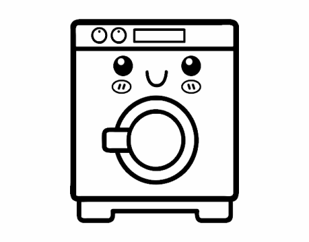 Стиральная машина мультяшная
