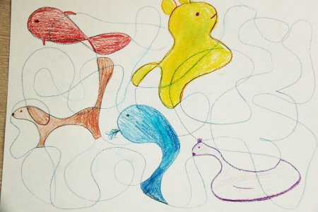 Каракулеграфия техника рисования