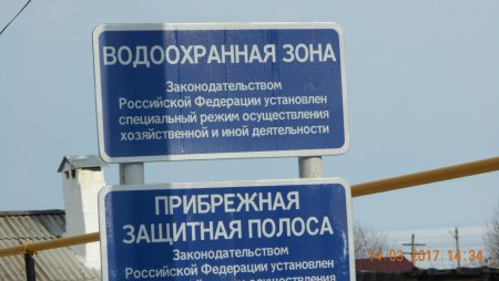 Знаки охраны воды