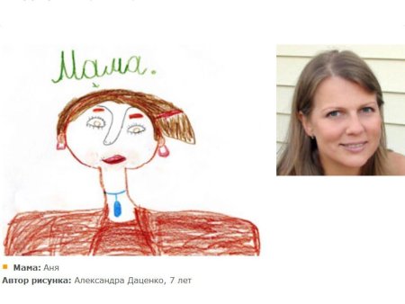 Карикатура мама и дети