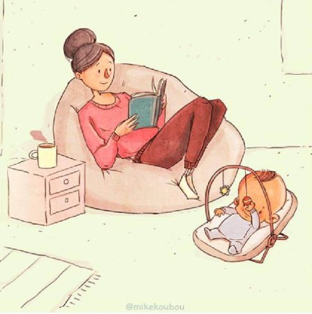 Комиксы про материнство Натали Джомард