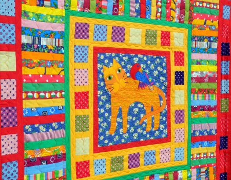 Аппликация "лоскутное одеяло", Парамонова, с.229