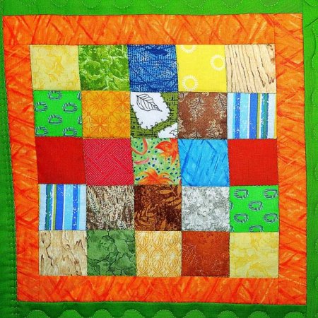 Рисование лоскутное одеяло