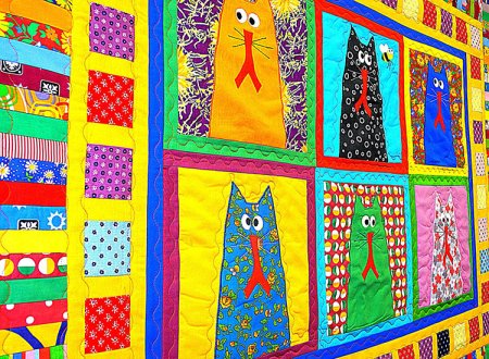 Лепка лоскутное одеяло