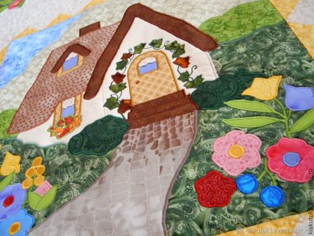 Лепка лоскутное одеяло